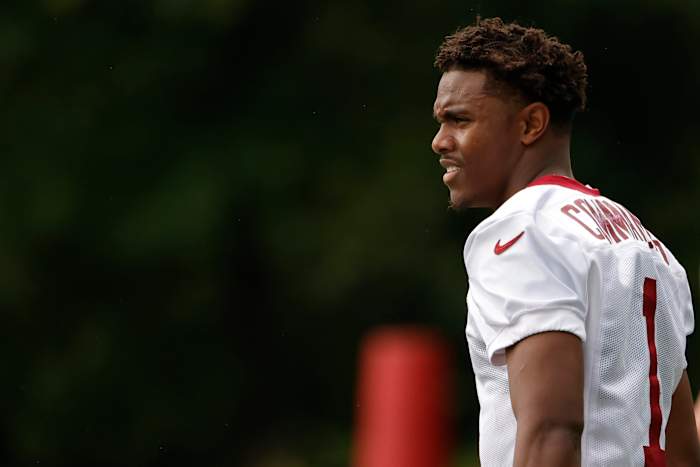 Washington Commanders receiver Jahan Dotson